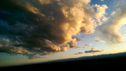 Clouds over landscape