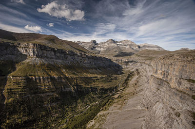 The ordesa canyon, a glacier valley in the aragonese pirenees...