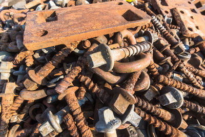 Full frame shot of rusty metal