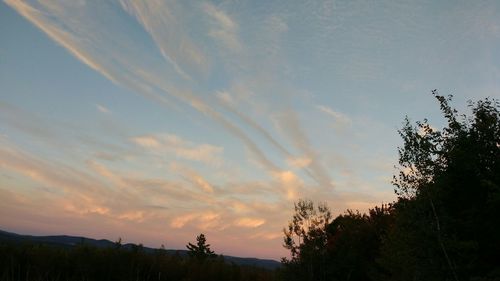 Scenic view of landscape at sunset