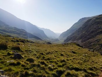 Scenic view of mountains