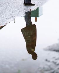 Close-up of water against sky