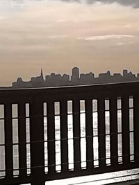 Built structure against cloudy sky