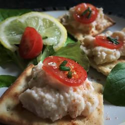 Close-up of served food