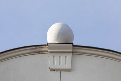 Low angle view of dome against clear sky