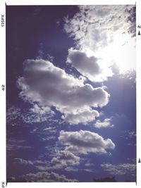 Low angle view of cloudy sky