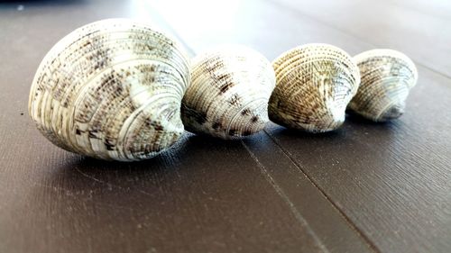 Close-up of food on table