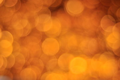 Defocused image of illuminated lights