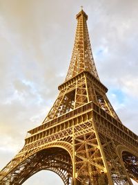 Low angle view of the eiffel tower