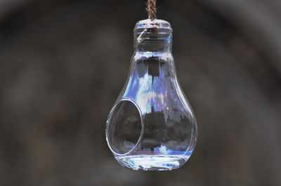 Close-up of water bottle