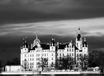 View of building against cloudy sky