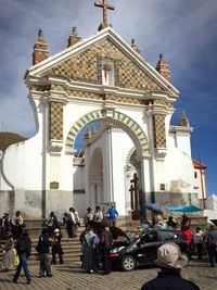 Low angle view of historical building