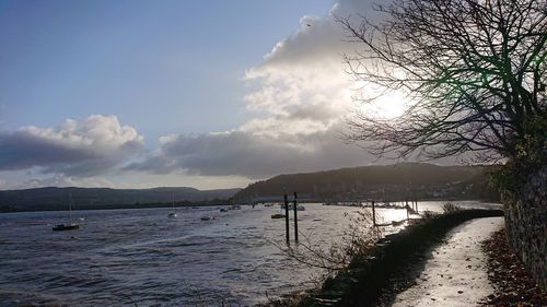 Scenic view of sea against sky