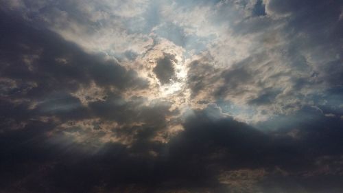 Low angle view of clouds in sky