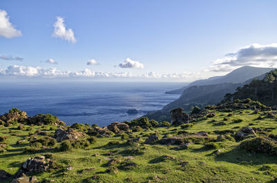 Scenic view of sea against sky