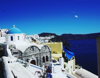 View of church against blue sky