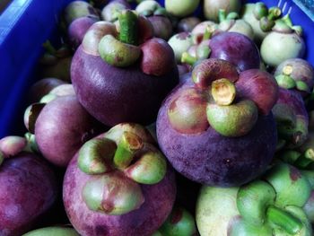 Full frame shot of apples in market