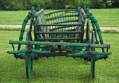 Metallic structure in farm