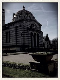 Facade of church against sky