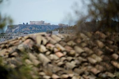 Close-up view of cityscape