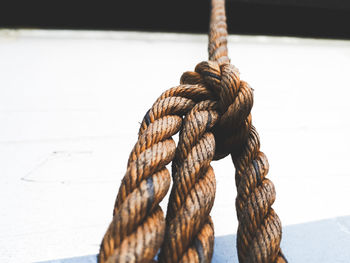 Close-up of ropes