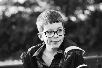 Portrait of smiling boy