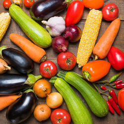 Full frame shot of bell peppers