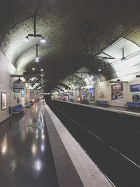 Train at railroad station