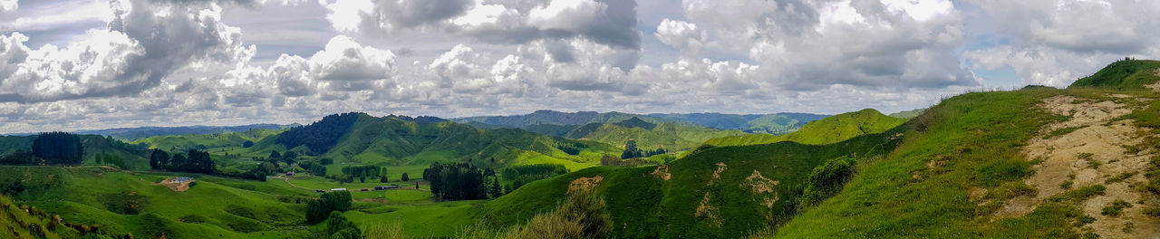 Panoramic view of landscape against sky