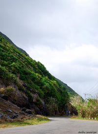 Road passing through mountains