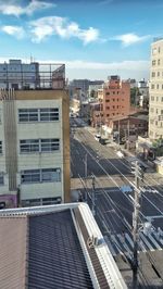 Panoramic view of a row of houses against sky