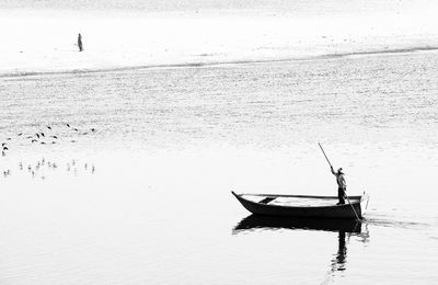 Boats in sea