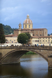 Church with church in background