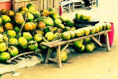 Fruits in market stall