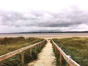 Scenic view of rustic beach