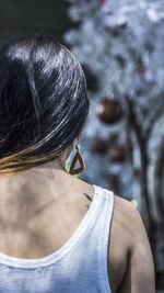 Close-up portrait of woman