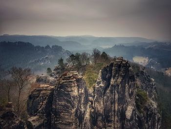 Panoramic view of landscape against sky