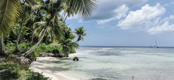 Scenic view of sea against sky