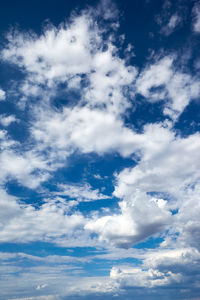 Low angle view of clouds in sky