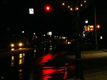 Street light at night