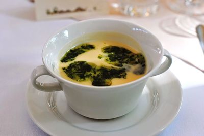 Close-up of served food