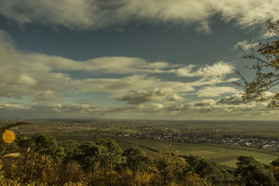 Scenic view of landscape against sky
