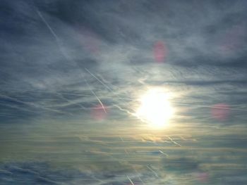 View of cloudy sky during sunset