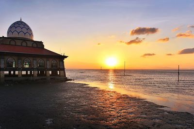 Sunset at al hussain mosque, kuala perlis