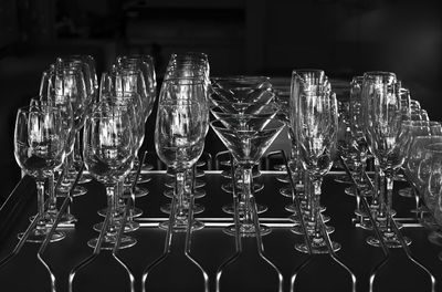 Close-up of wineglasses