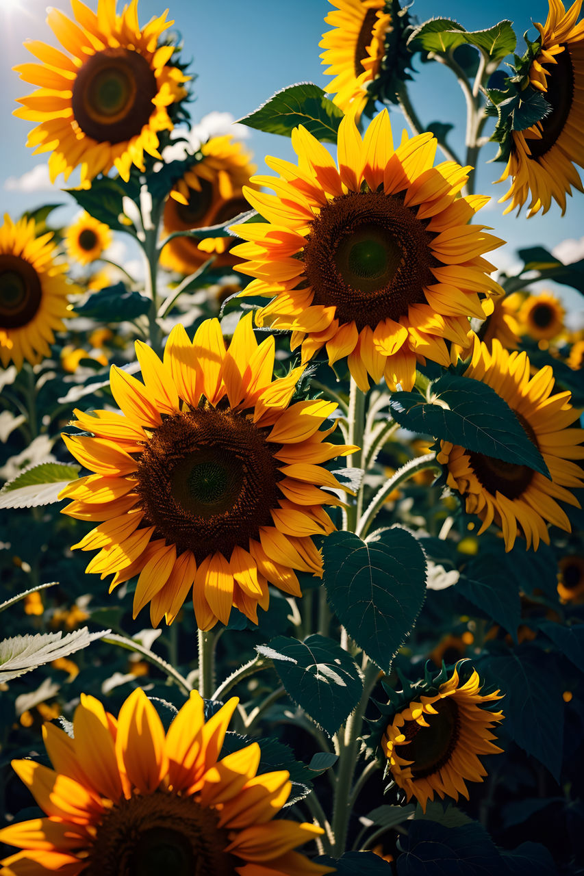 sunflower, flower, flowering plant, plant, flower head, freshness, beauty in nature, yellow, growth, nature, petal, sunflower seed, inflorescence, fragility, close-up, no people, sky, pollen, plant part, outdoors, leaf, botany, asterales, day, springtime