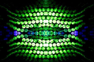 Close-up of illuminated lighting equipment