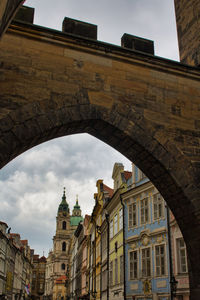 Low angle view of historical building against sky