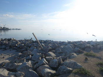 Scenic view of sea against sky