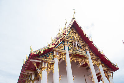 Low angle view of traditional building against sky